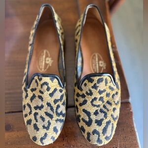 Stubbs & Wootton Cheetah Print Flats